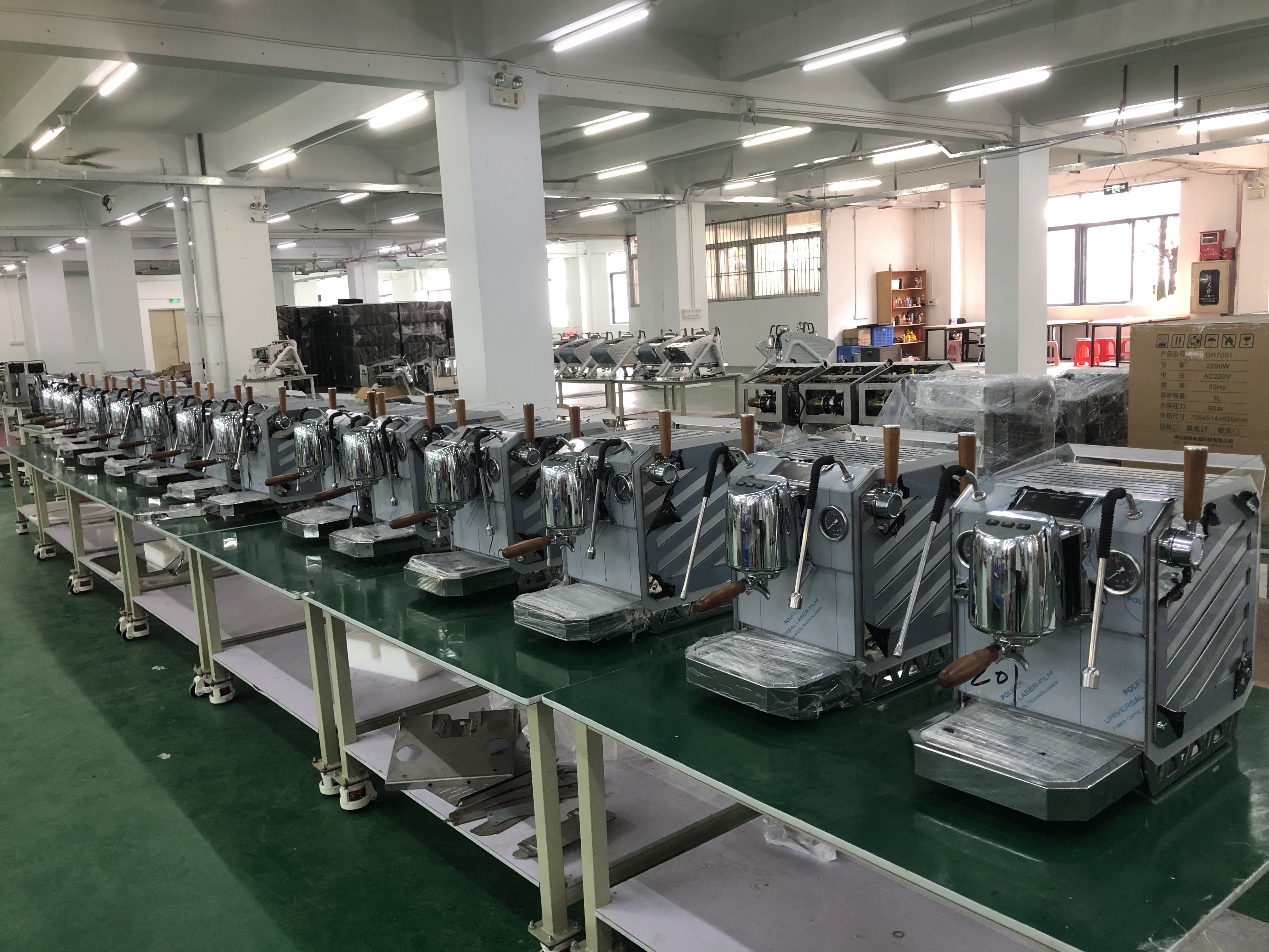 Hambach coffee machine assembly line